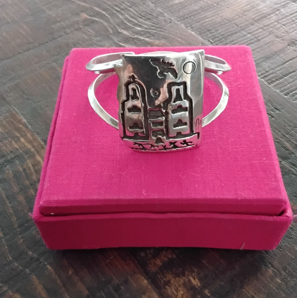 Silver Cityscape Bracelet - image 2